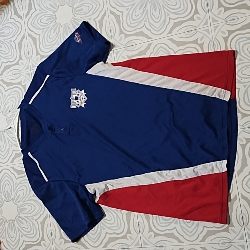 Cooperstown Dreams Park Blue T-Shirt XL Short Sleeve Blue Mesh Athletic